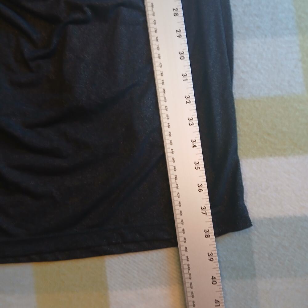 Robbie Bee Dress Women’s Sz M Black Glittery Gold Liquid Flowy Sleeveless Lined - Picture 5 of 8